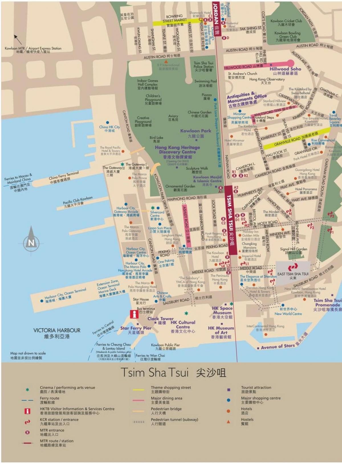ฮ่องกงแผนที่ Kowloon