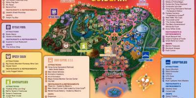 HK Disneyland แผนที่