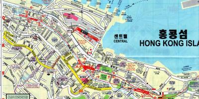 แผนที่ของ Sheung วานฮ่องกง