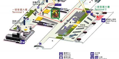 แผนที่ของฮ่องกงสนามบิน