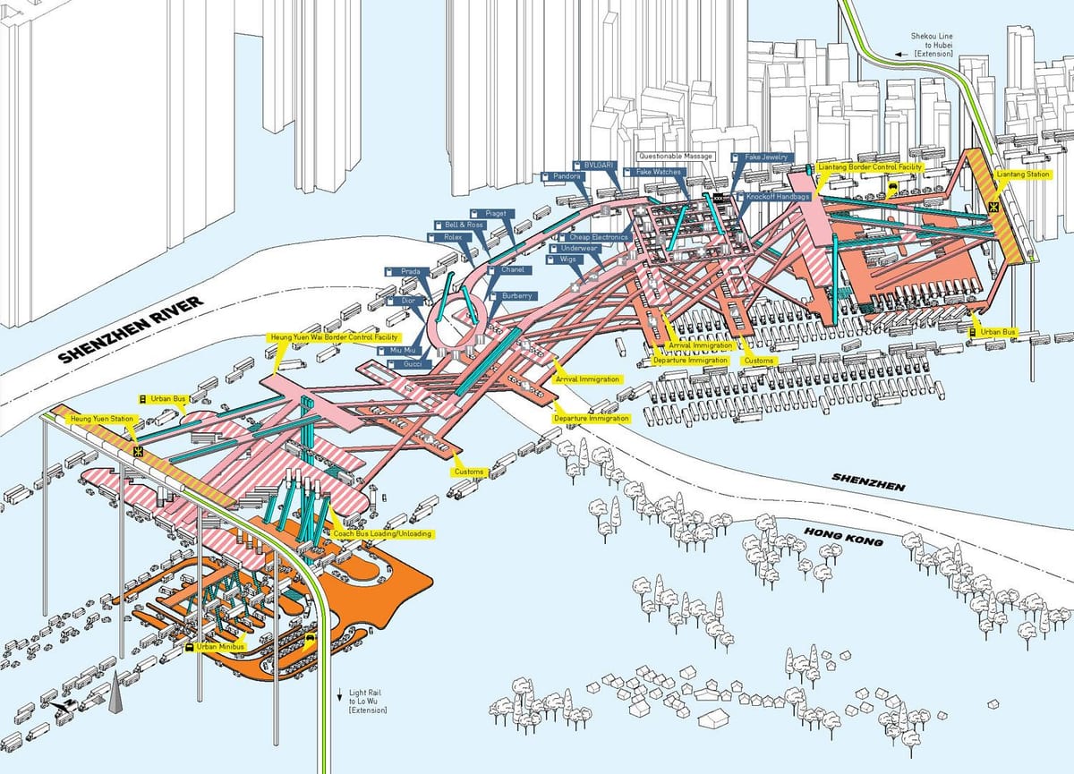 Shenzhen ฮ่องกงแผนที่