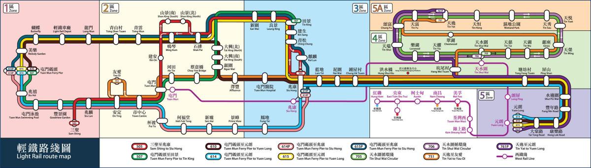 HK railway แผนที่