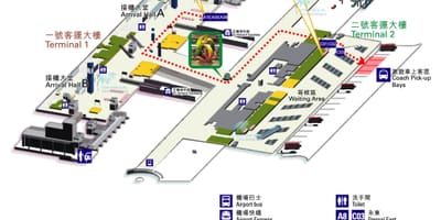 ฮ่องกงสนามบินแผนที่เทอร์มินัล 12