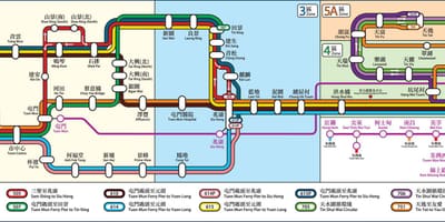 HK railway แผนที่