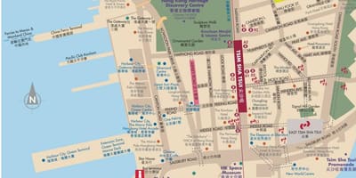 ฮ่องกงแผนที่ Kowloon